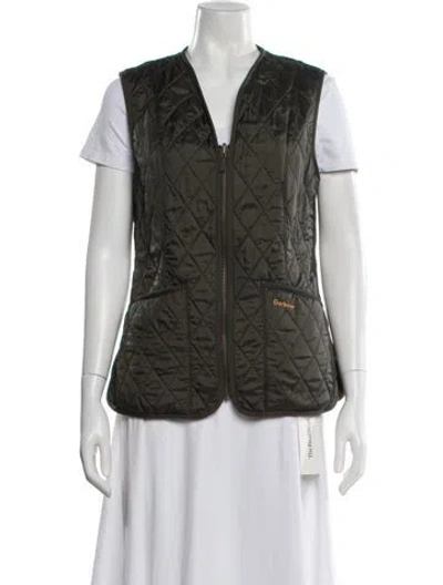 Pre-owned Barbour Vest In Green