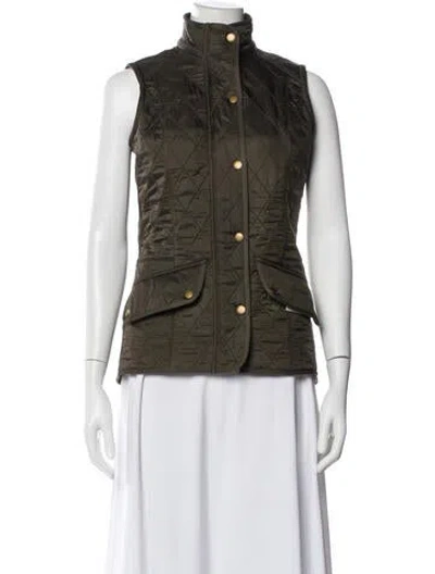 Pre-owned Barbour Vest In Green