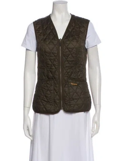 Pre-owned Barbour Vest In Green
