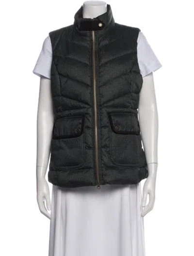 Pre-owned Barbour Vest In Green