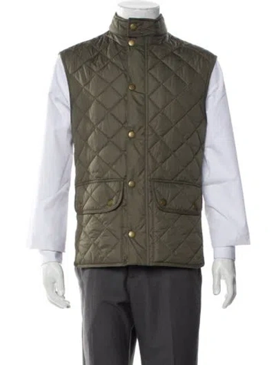 Pre-owned Barbour Vest In Green