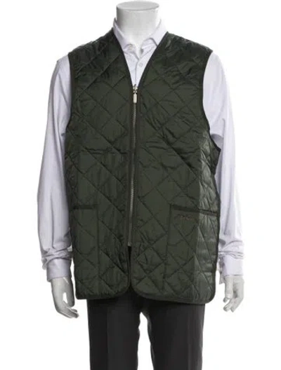 Pre-owned Barbour Vest In Green