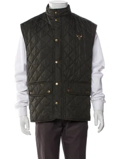 Pre-owned Barbour Vest In Green