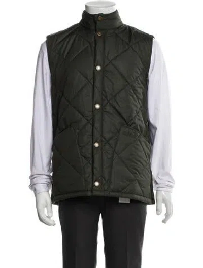 Pre-owned Barbour Vest In Green