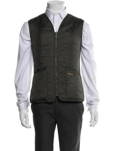 Pre-owned Barbour Vest In Green