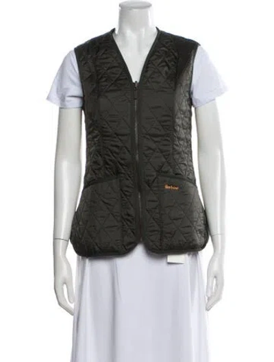 Pre-owned Barbour Vest In Green