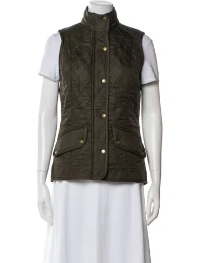 Pre-owned Barbour Vest In Green