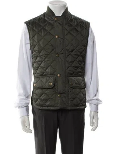 Pre-owned Barbour Vest In Green