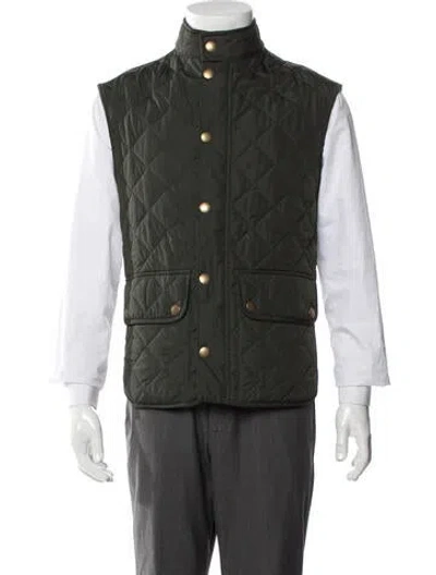 Pre-owned Barbour Vest In Green