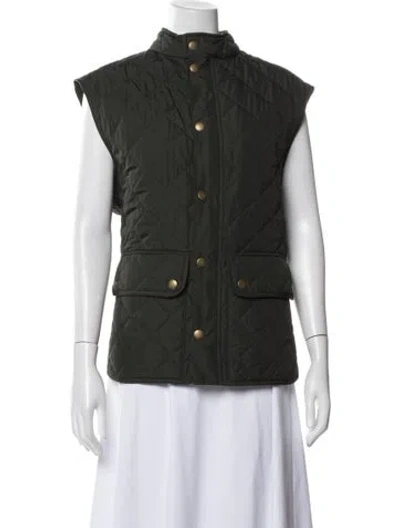 Pre-owned Barbour Vest In Green