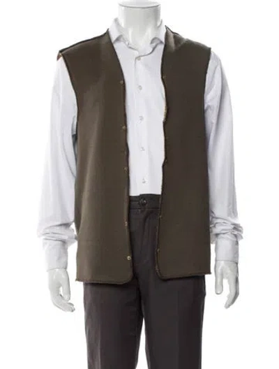 Pre-owned Barbour Vest In Green