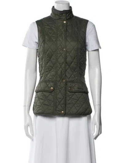 Pre-owned Barbour Vest In Green