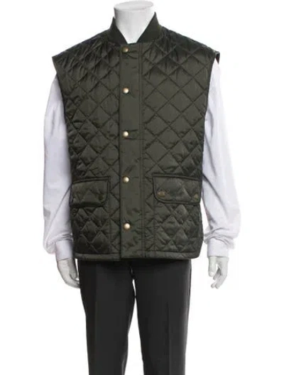 Pre-owned Barbour Vest In Green