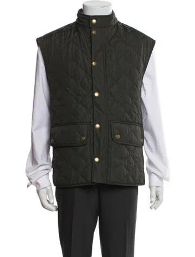 Pre-owned Barbour Vest In Green