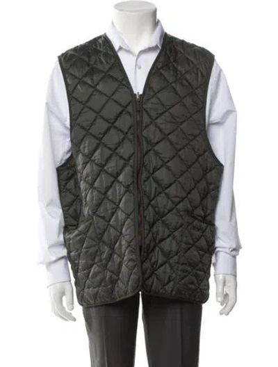 Pre-owned Barbour Vest In Green
