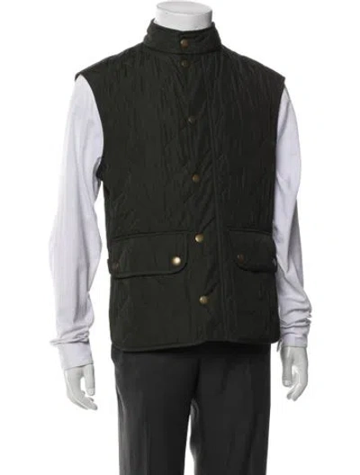 Pre-owned Barbour Vest In Green
