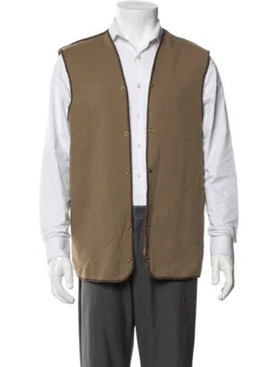 Pre-owned Barbour Vest In Green