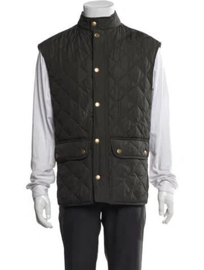 Pre-owned Barbour Vest In Green