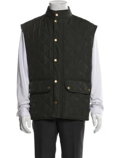 Pre-owned Barbour Vest In Green