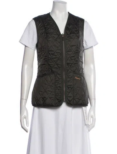 Pre-owned Barbour Vest In Green