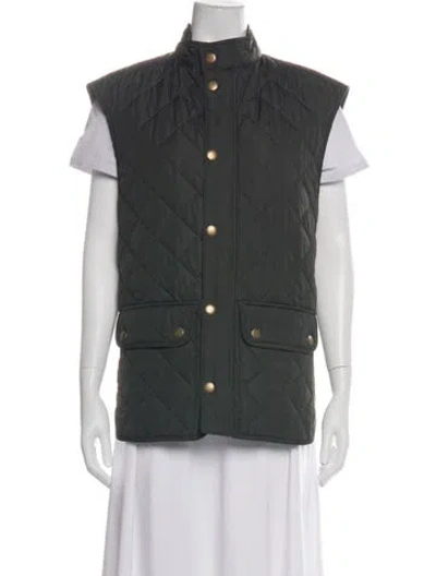 Pre-owned Barbour Vest In Green