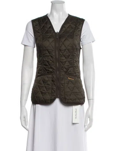 Pre-owned Barbour Vest In Green