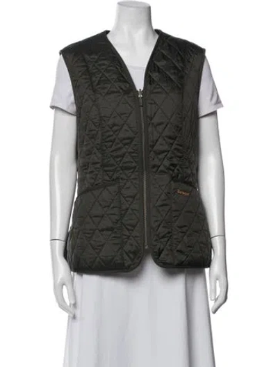 Pre-owned Barbour Vest In Green