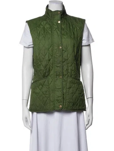 Pre-owned Barbour Vest In Green