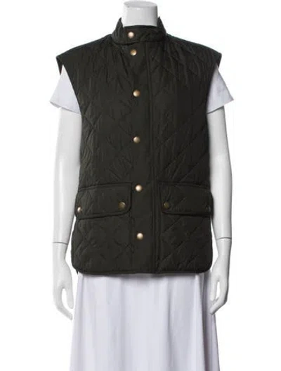 Pre-owned Barbour Vest In Green