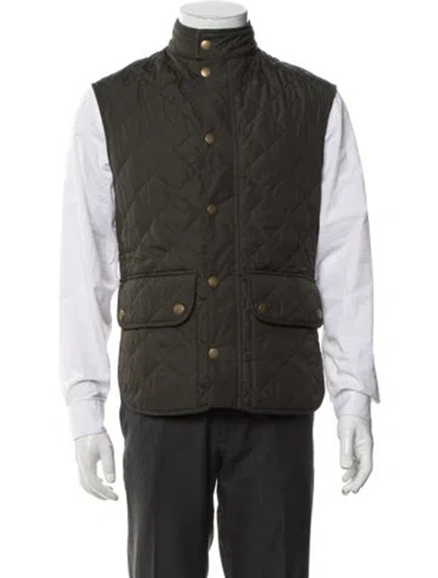 Pre-owned Barbour Vest In Green