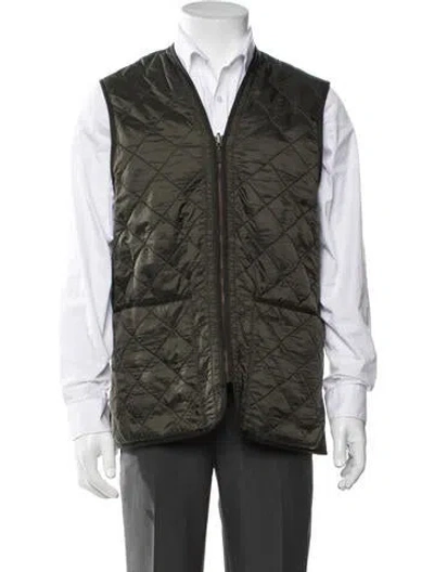 Pre-owned Barbour Vest In Green