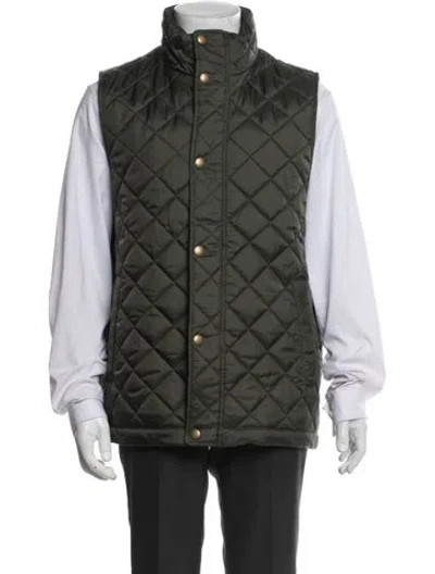 Pre-owned Barbour Vest In Green