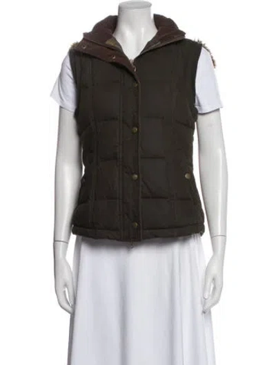 Pre-owned Barbour Vest In Green