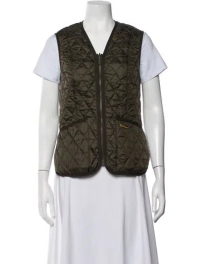 Pre-owned Barbour Vest In Green