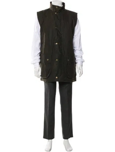 Pre-owned Barbour Vest In Green