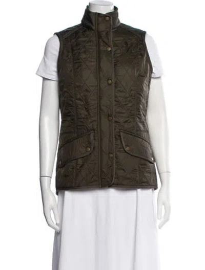 Pre-owned Barbour Vest In Green