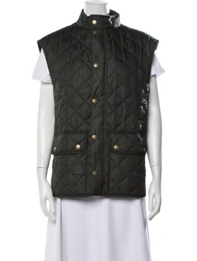 Pre-owned Barbour Vest In Green