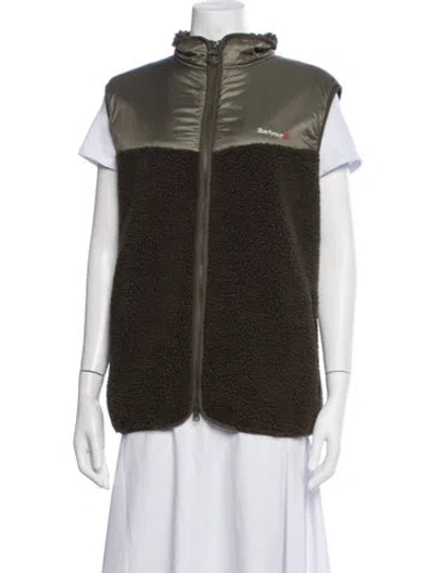 Pre-owned Barbour Vest In Green