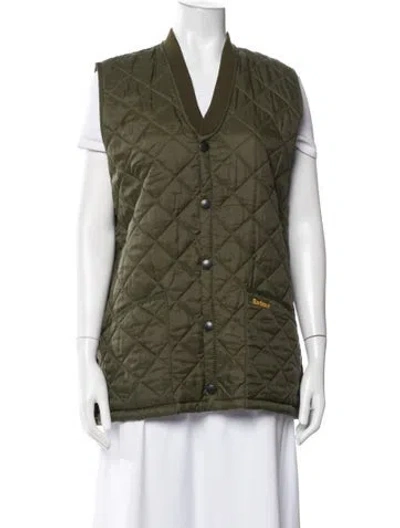 Pre-owned Barbour Vest In Green