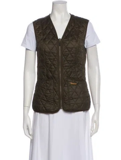 Pre-owned Barbour Vest In Green