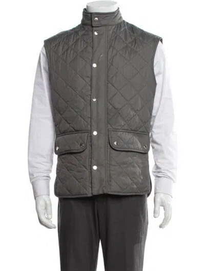 Pre-owned Barbour Vest In Grey