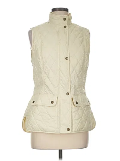 Pre-owned Barbour Vest In Ivory