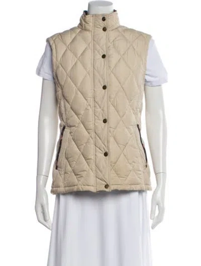 Pre-owned Barbour Vest In Neutral