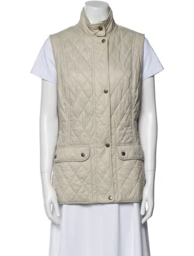 Pre-owned Barbour Vest In Neutral