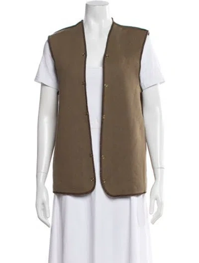 Pre-owned Barbour Vest In Neutral