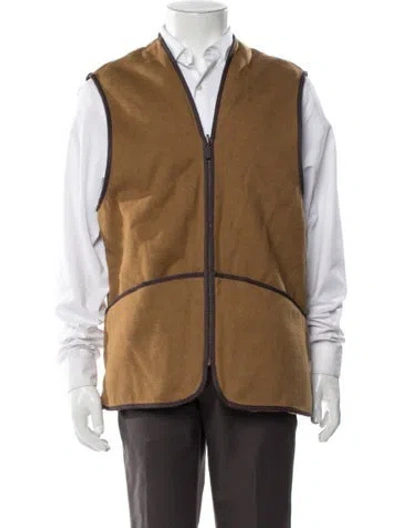Pre-owned Barbour Vest In Neutral