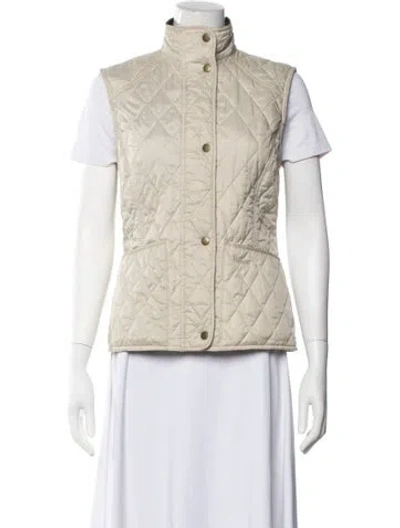 Pre-owned Barbour Vest In Neutral