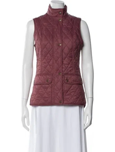 Pre-owned Barbour Vest In Pink
