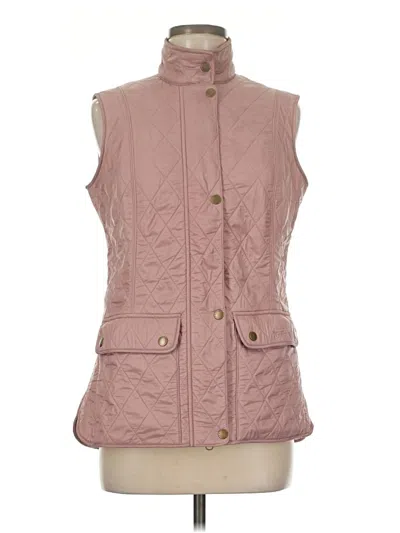Pre-owned Barbour Vest In Pink