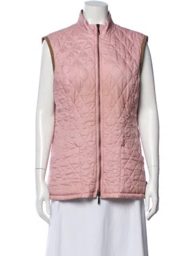 Pre-owned Barbour Vest In Pink